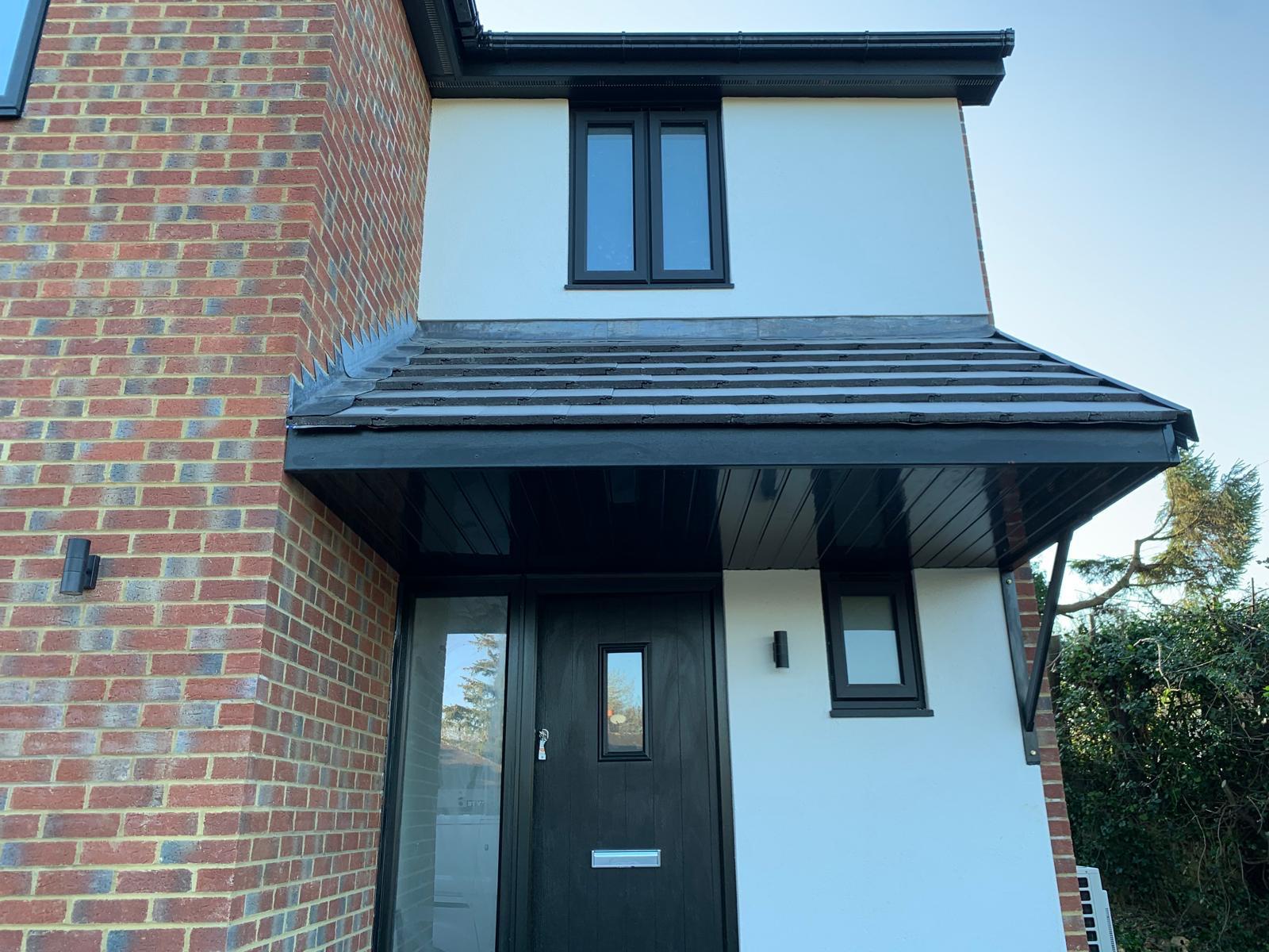 Rehau S706 casement windows in black