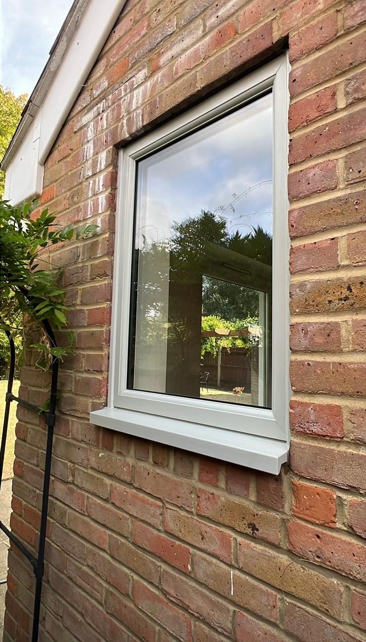 Liniar 70mm casement windows in Agate grey.