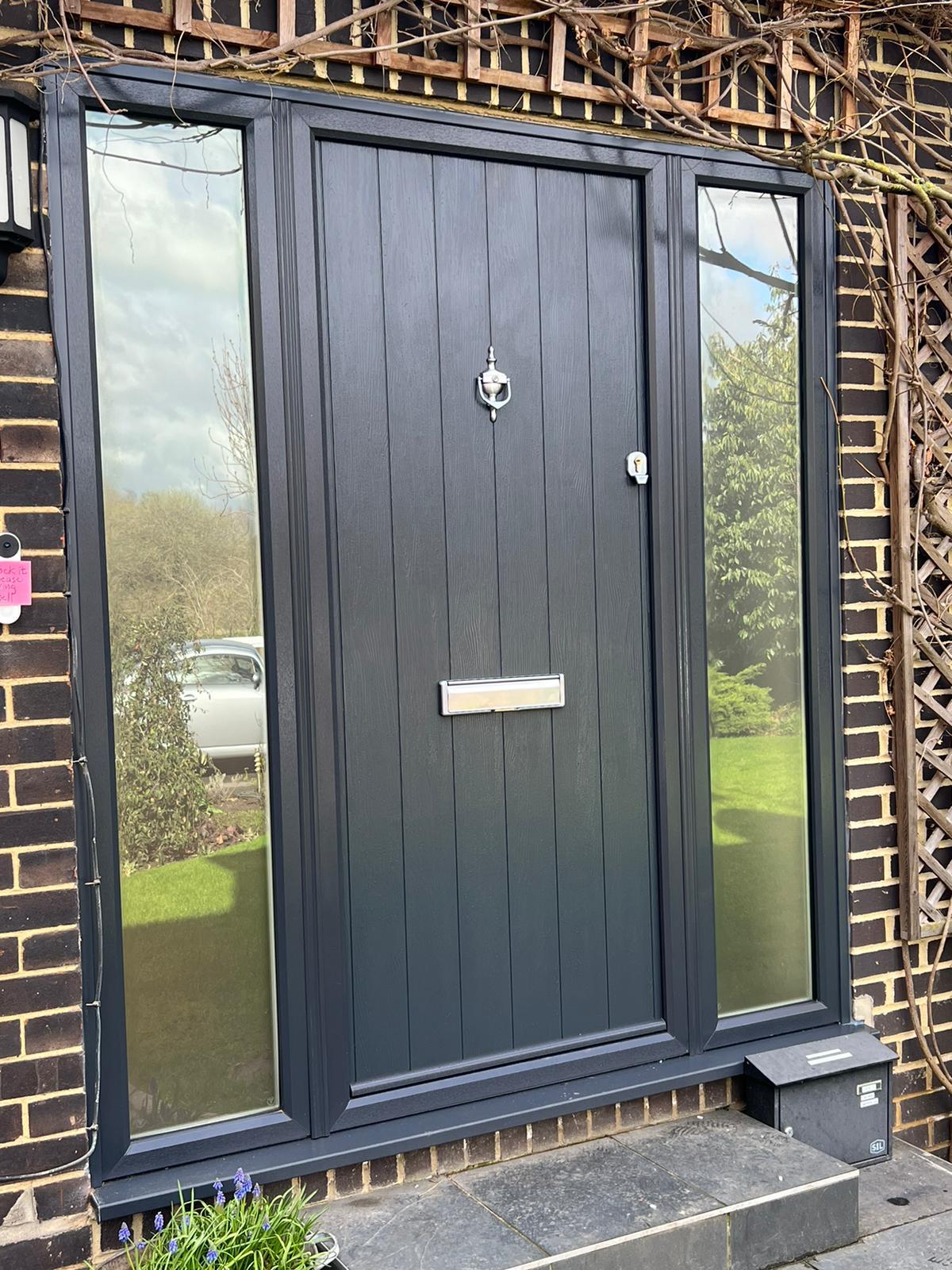 Solidor Ancona composite door in anthracite grey