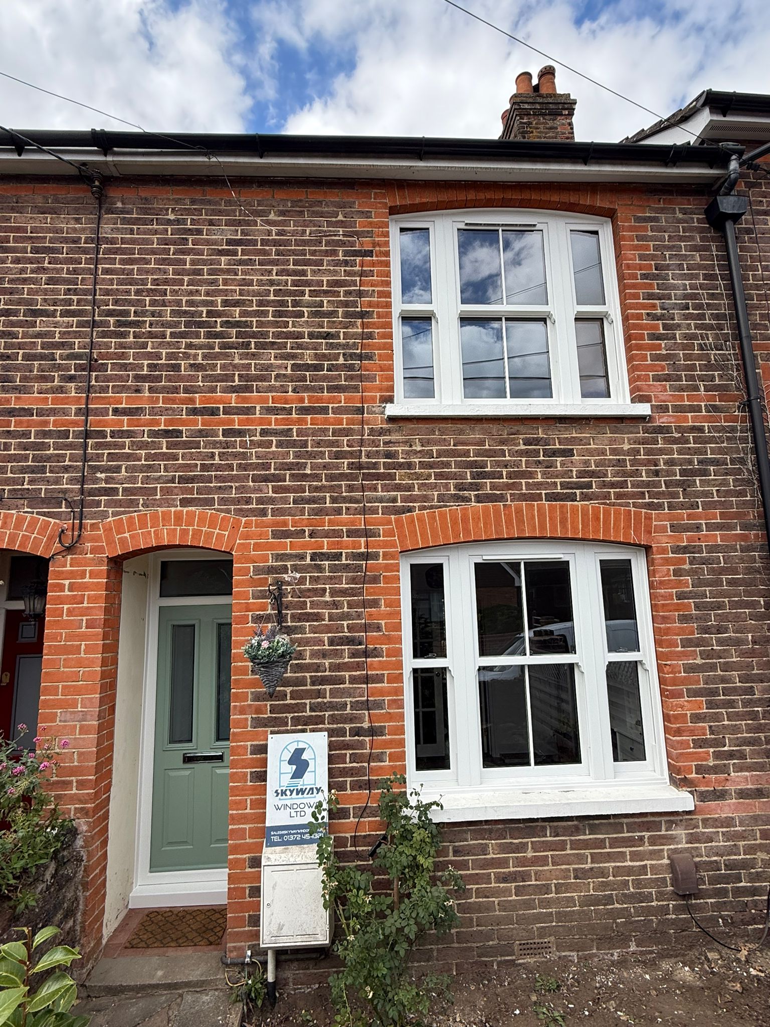 Solidcore Maple Square composite door in Chartwell green