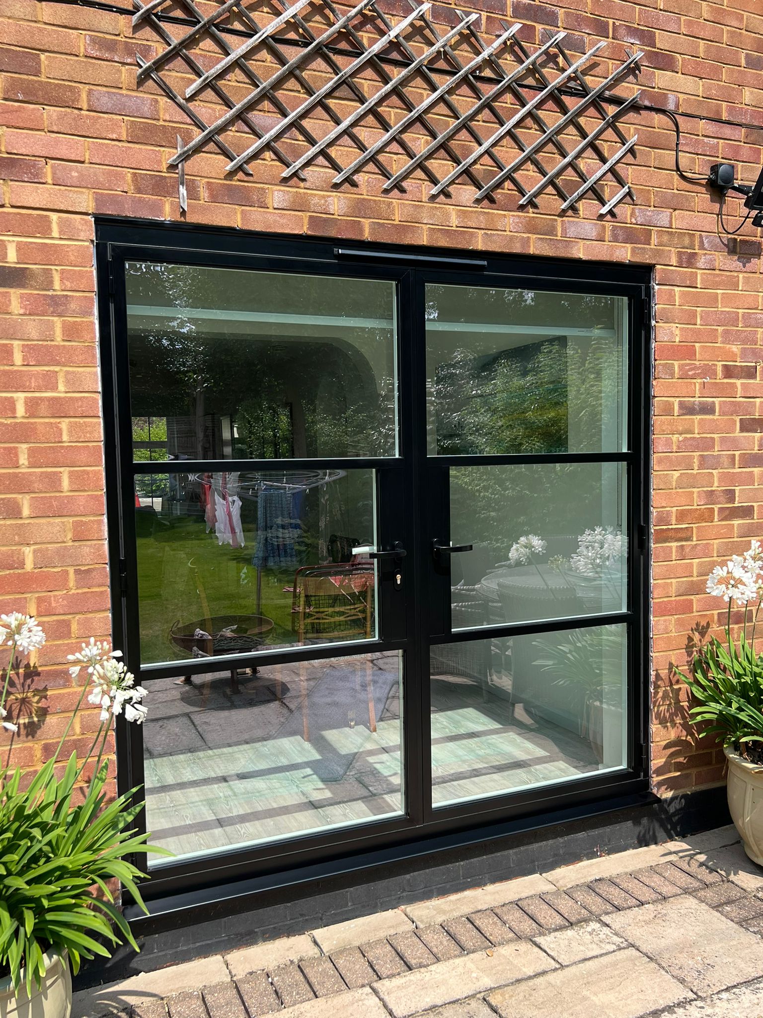 Origin Soho aluminium doors in black