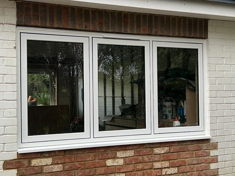 Timberlook flush casement windows.