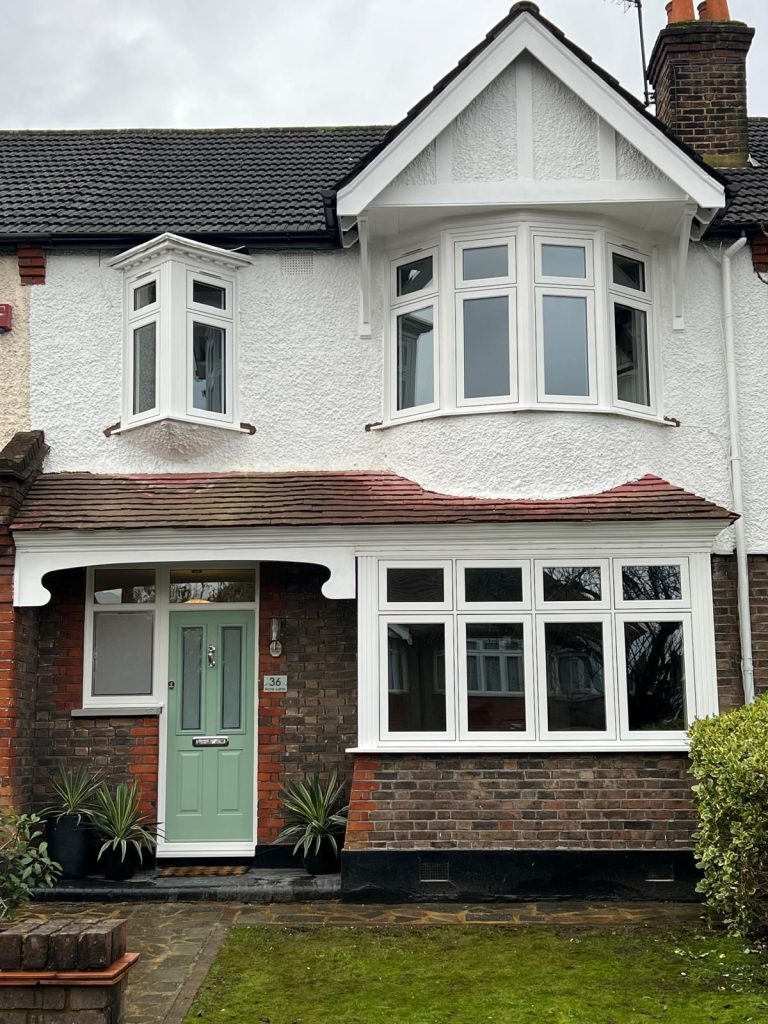 Windows fitted on house